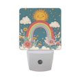 thumbnail image 6 of Yayeee LED Plug in Night Light for The Home with Auto Dusk to Dawn Light Sensors, 2 Pack, Blue Rainbow, 6 of 6