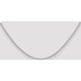 thumbnail image 5 of Sterling Silver 2mm Open Elongated Link Chain (16 X 2) Made In India qll060-16, 5 of 5