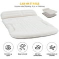 thumbnail image 3 of QDH SUV Air Mattress Thickened and Double-Sided Flocking Travel Camping Bed with 2 Pillows & Electric Pump Dedicated Mobile Cushion Inflatable Bed for SUV Trunk and Rear Seat (Beige and Coffee), 3 of 9