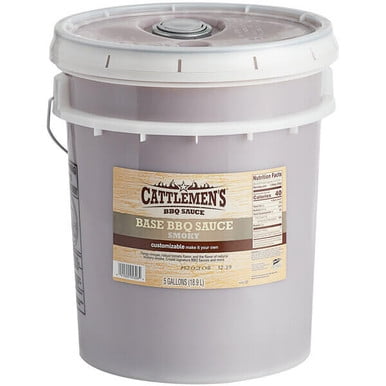 Cattlemen's 5 Gallon Smoky Base BBQ Sauce | Bold and Smoky Foundation for Signature BBQ Creations