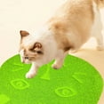 thumbnail image 7 of AUQ Cat Litter Mat Prevents Odor Spread Cat Food Mat Keeps Paws Clean Cat Mat for Litter Box Long-Lasting Use Green Cat Face, 7 of 7