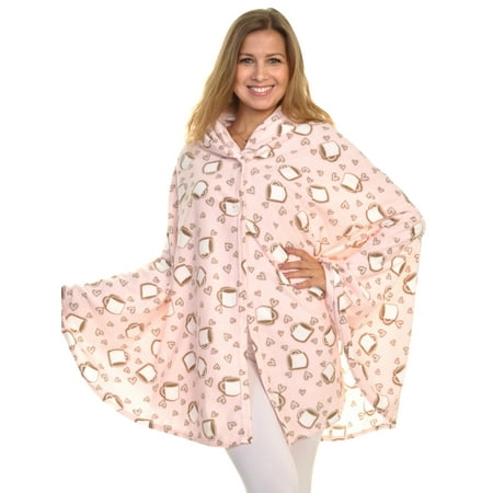 UPC: 0192732019129 | Angelina Cozy Fleece Hooded Wearable Blanket (1-Pack)