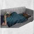 thumbnail image 6 of Rustic Wood Soft Flannel Fleece Blanket, Flowers in Antique Vase on Teal Toned Background Retro Style Photography Print, Cozy Plush for Indoor and Outdoor Use, 50" x 70", Multicolor, by Ambesonne, 6 of 6