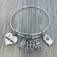 thumbnail image 4 of Basketball Bangle Bracelet -, 4 of 7