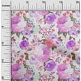 thumbnail image 2 of oneOone Polyester Spandex Purple Fabric Floral Fabric For Sewing Printed Craft Fabric By The Yard 56 Inch Wide, 2 of 4