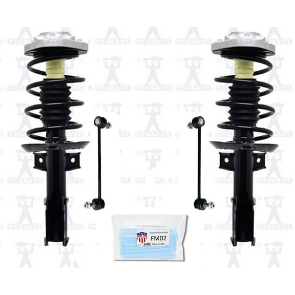 Complete Frt Coil Spring Struts for 10-16 4Matic 4Dr Sedan E350 Mercedes Benz 4p