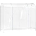 Simple Houseware Waterproof Clear Garment Rack Cover Clothes Holder