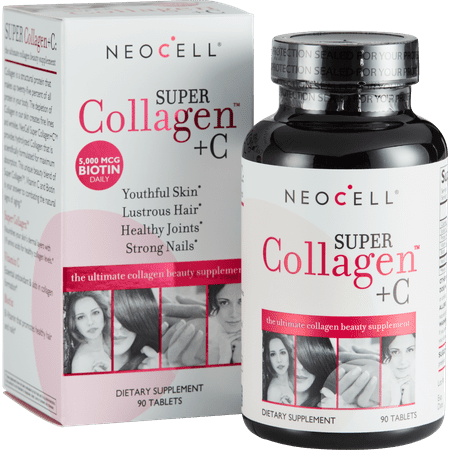 NeoCell Super Collagen + C – 6,000mg Collagen Types 1 & 3 Plus Vitamin C - 90 (Best Vitamin C Vitamins)