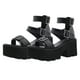 thumbnail image 1 of 1 par de sandalias de suela gruesa para mujer, sandalias creativas y sencillas, zapatos de verano negros, 1 of 6