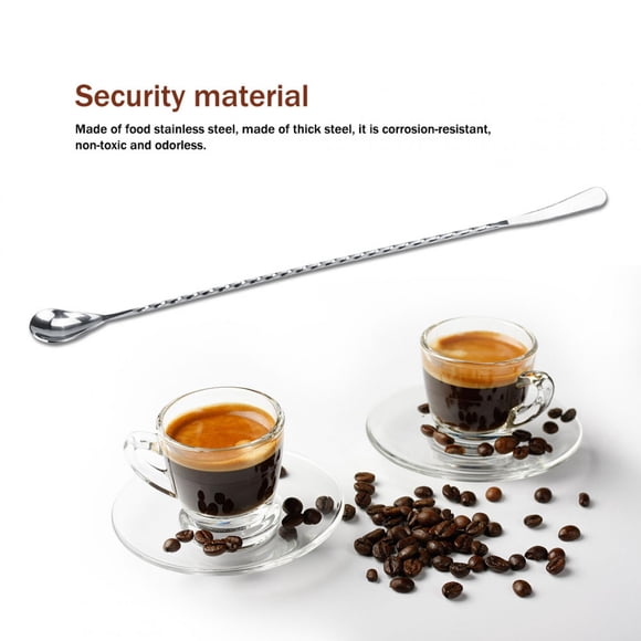 Cuchara Para Mezclar Bebidas, Barra De Acero Inoxidable, Agitación De Cócteles Con