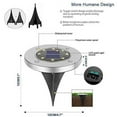 Solar Ground Lights, 8 LED Inground Solar Lights, Solar Powered Garden