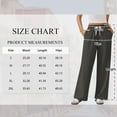 thumbnail image 3 of TEMOFON Fall Pants for Women Casual Sweatpants for Women Elastic Waistband Lounge Pants Women with Pockets Comfy Pants Winter Pants for Women Dark Grey S, 3 of 11