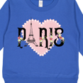 thumbnail image 3 of Inktastic Paris Pink Heart Eiffel Tower with Flowers Toddler Sweatshirt, 3 of 4