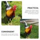 thumbnail image 2 of 2 estacas para gallinas de césped, letrero de jardín, simulación de gallinas, arte de gallineros, estaca pequeña para pollitos., 2 of 6