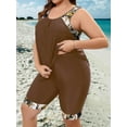 thumbnail image 5 of New Models Chic Plus Size Tankini Set - Trendy Graphic 2-piece Swimwear With Comfort Fit Round Neck Top Shorts For Beach Getaways, 5 of 5