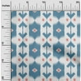 thumbnail image 2 of oneOone Cotton Flex Grayish Blue Fabric Ikat Sewing Craft Projects Fabric Prints By Yard 40 Inch Wide, 2 of 4