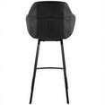 thumbnail image 6 of Home Square 30" Faux Leather Metal Swivel Bar Stool in Black - Set of 2, 6 of 10
