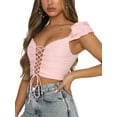 thumbnail image 2 of Qiylii Women's Bustier Corset Top Push Up Strap Tank Top Vintage Streetwear Crop Tops Party Clubwear Bodice, 2 of 6