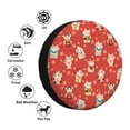 thumbnail image 4 of Naloa Japanese Maneki Cats PVC Leather Spare Tire Wheel Cover for Car Truck SUV Camper Trailer Universal Fit many size16 inch, 4 of 6