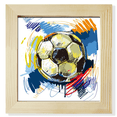 thumbnail image 1 of Football soccer Sports pintado Pantalla de escritorio de pared de fotograma cuadrado, 1 of 4