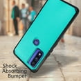 thumbnail image 3 of DALUX MetKase Hybrid Slim Phone Case Compatible with Motorola Moto G Pure / G Power (2022) - Light Teal, 3 of 3