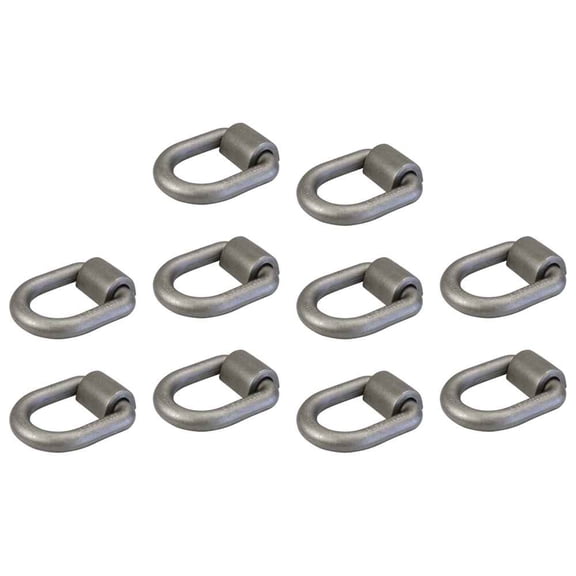 1" Heavy Duty Weld-On Forged D Shaped Lashing Ring - 47,000 Lbs - 10