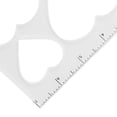 thumbnail image 2 of Transparent Acrylic Router Inlay Template Ruler Scale for Precise DIY Woodworking and Heart Pattern Routing, 2 of 9