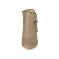 thumbnail image 6 of BLISSFUL STEP Women's Bow Pointed Toe Stiletto Heel Ankle Boots Beige (Size 10), 6 of 8
