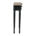 thumbnail image 4 of East at Main Traditional Solid Wood 1-Drawer Storage Console Table, Black, 4 of 8