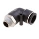 thumbnail image 3 of Conector Del Codo Del Del Varón De 5pcs Empuje Accesorio - Negro DPL-L16-03 DYNWAVEMX Conector de codo de rosca macho, 3 of 8