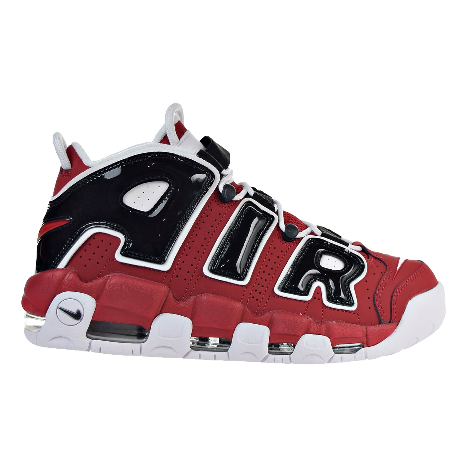 red and white air shoes