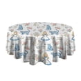 thumbnail image 5 of Princess Pattern Round Tablecloth 60"x60",Wrinkle Wipeable Table Cloth for Kitchen Dining Room Picnic Patio Party, 5 of 6