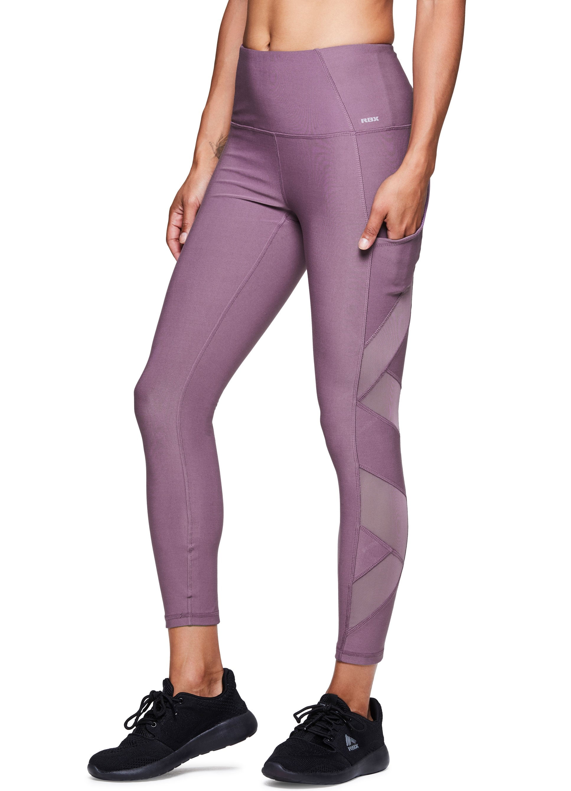 RBX - rbx active women's gym workout yoga leggings tech18 violet xl ...