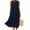 Dark Blue, variant on Summer Denim Tank Dress for Women Trendy Solid Color Crew Neck Loose Casual Sleeveless Dresses With Pocket Black L