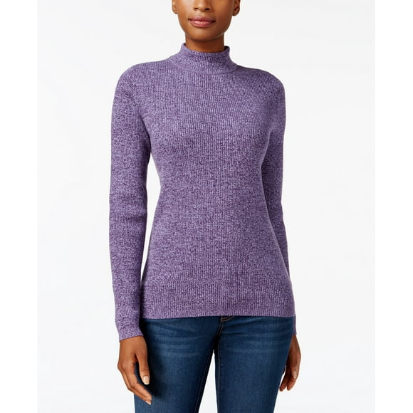 Karen Scott Women's Cotton Ribbed Turtleneck Top Red Size XX-Large