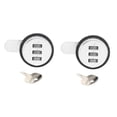 thumbnail image 4 of WORGEOUS 2pcs Combination Cam Cabinet Lock Black Zinc Alloy Convenient Password Security Lock, 4 of 8