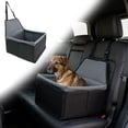 thumbnail image 2 of Portable Puppy Dog Car Seat, Dog Booster Seat for Small Dogs (Up to 20 lbs) - Portable Puppy Car Seat with Thick Cushion and Storage Pockets, 2 of 7