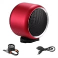 thumbnail image 1 of Altavoz Portátil para Bicicleta, Pequeño Altavoz Inalámbrico para Viajes, Resistente Al Agua, Estéreo, Sonido Potente, Color Rojo., 1 of 5