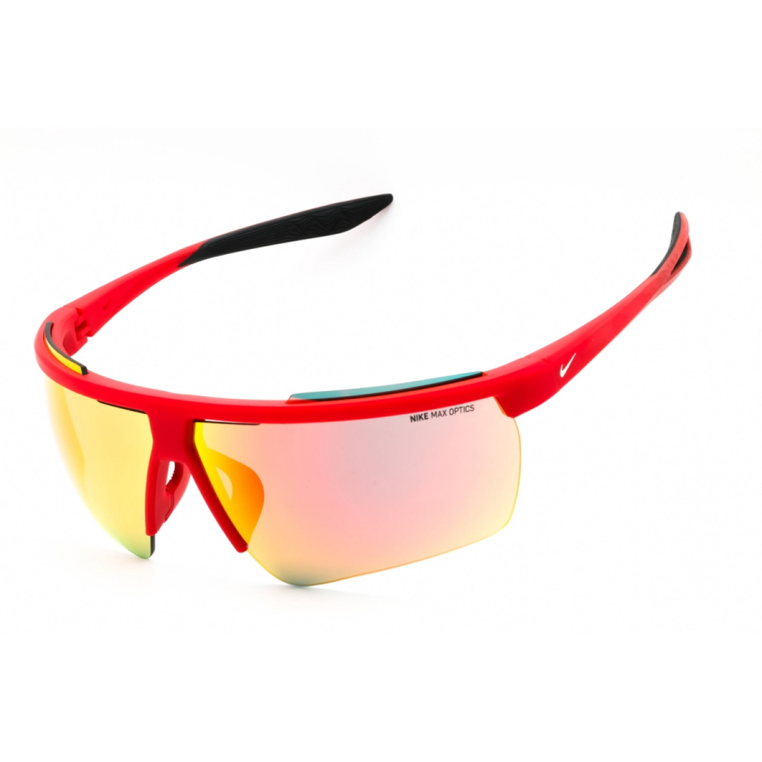 Nike Windfall Matte Black Brow-Bar Square Sport Sunglasses