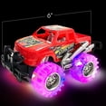 thumbnail image 5 of ArtCreativity Light-Up Monster Truck Set – 4 Mini Trucks with Flashing LED Tires, Kids Trucks for Toddlers & Boys Ages 3+, 5 of 6