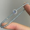 thumbnail image 2 of Simple Aquamarine Beaded Pearl Bracelet, 2 of 2