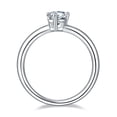 thumbnail image 6 of 1 Carat Pear Cut Moissanite Solitaire Ring, Anniversary Birthday gift for her, Plain Band Ring In 925 Sterling Silver, 6 of 6