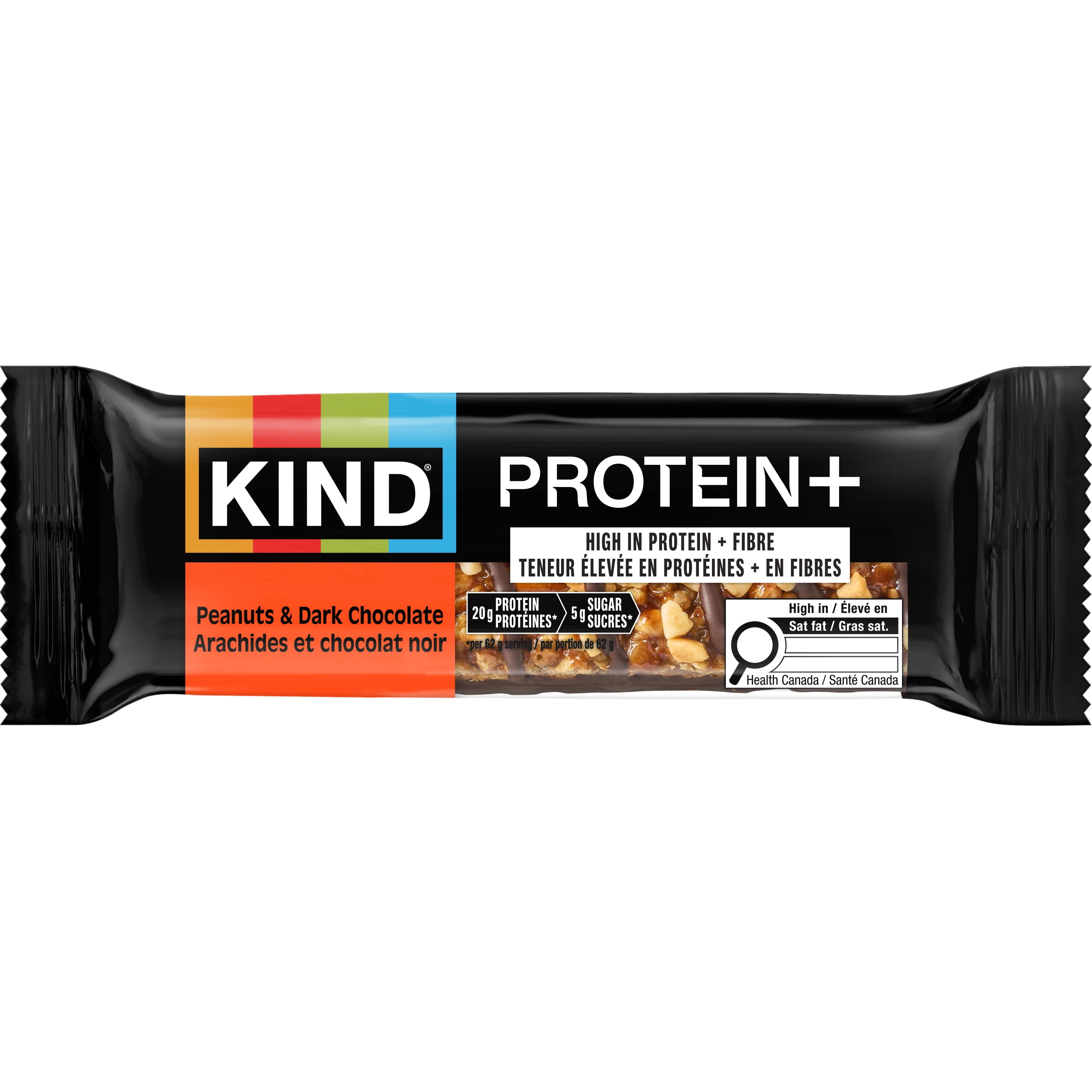 KIND PROTEIN+ Peanuts & Dark Chocolate, 62 g, 4 Bars