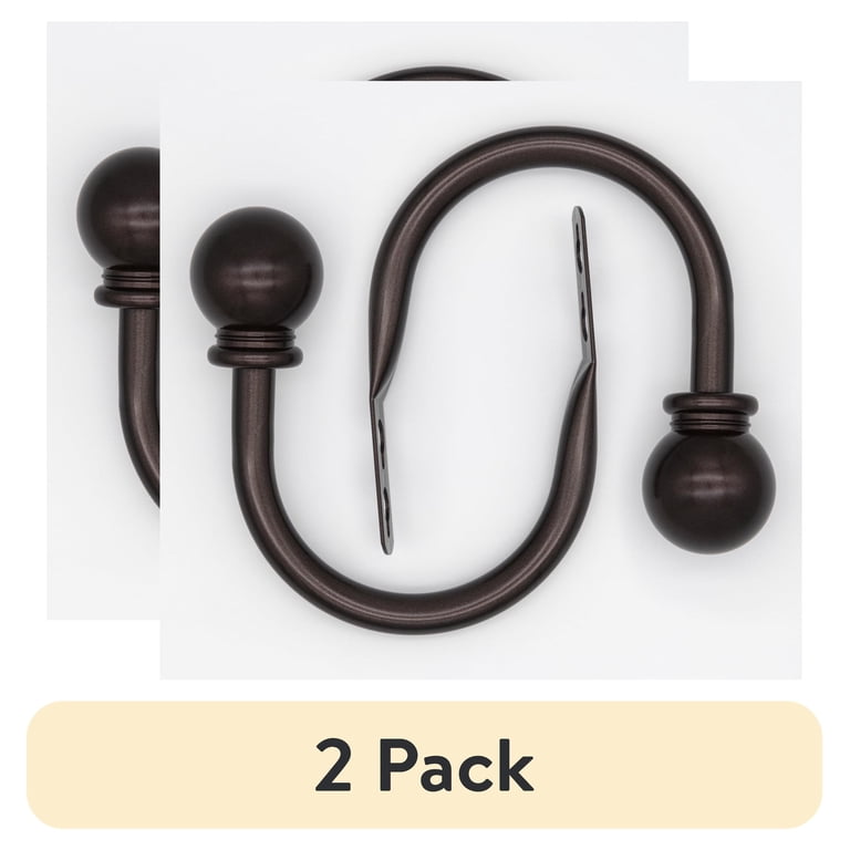 Mainstays Bronze Ball Curtain Rod Holdbacks 2-Pack photo 1