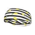 thumbnail image 2 of Uemuo Lemon Printed Sports Headbands for Men Women,Moisture Wicking Workout Headband, Sweatband Headbands,Non-slip Workout Gym Yoga Headband, 2 of 9