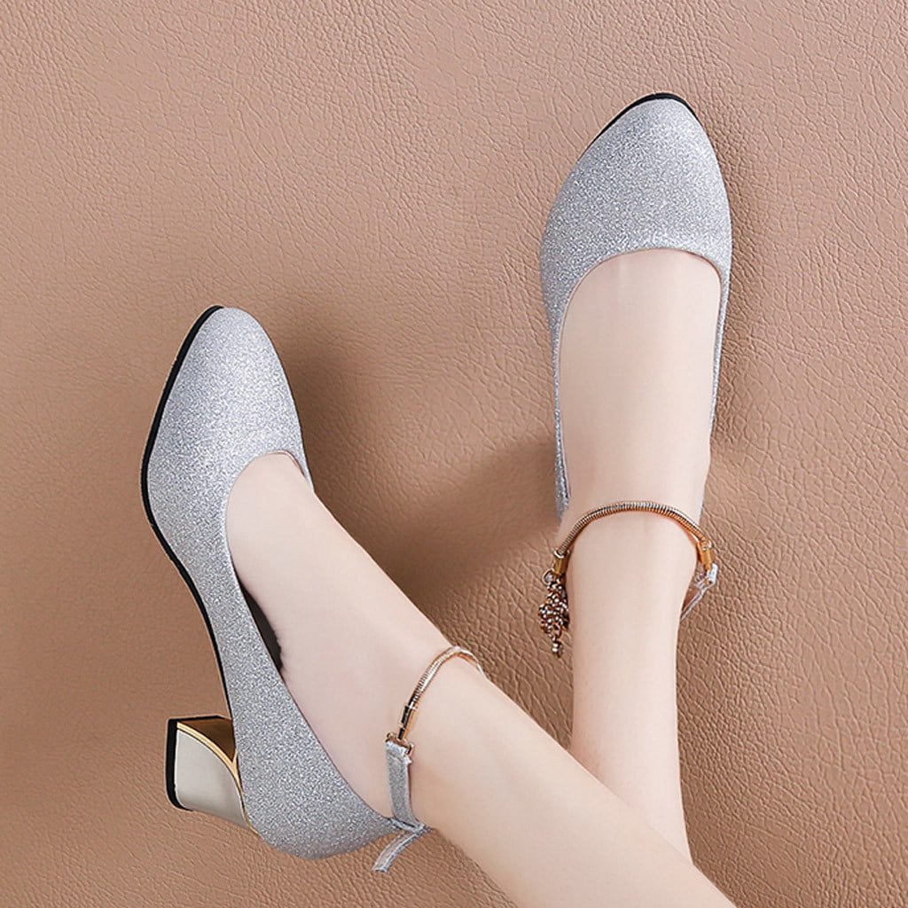 Scentra | Shop Women Silver Solid Pumps Online from Scentra available at  ShoeTree.