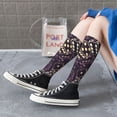 thumbnail image 5 of Naloa Dice Thigh High Socks Extra Long Stretchy Sock Women Over Knee High Opaque Stocking Daily Wear, 5 of 6