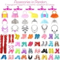thumbnail image 5 of Cfowner 65 PCS Clothes and Accessories for Dolls Including 5 Wedding Gown Dresses 10 Slip Dress 2 Fashion Dresses 2 Tops 2 Pants 2 Bikini 20 Shoes 22 Accessories for 11.5 Inch Dolls in Random, 5 of 7