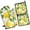 Lemon-2, variant on Lemon Kitchen Oven Mitt and Pot Holder Sets 2 Pcs for Baking, Cooking and Grilling, Heat Resistant Up To 392 °F