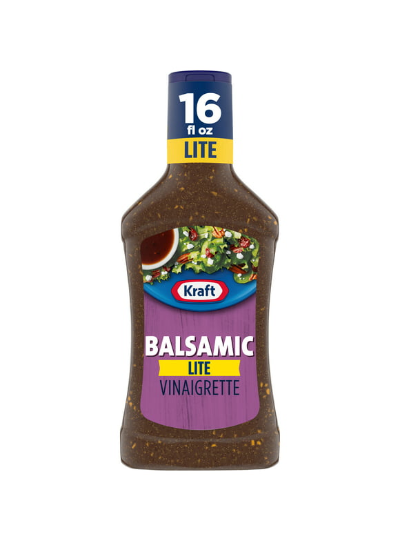 Kraft Balsamic Vinaigrette Lite Salad Dressing, 16 fl oz Bottle